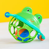 Oball Easy Grasp Jingle & Shake Pal Rattle Infant Toy, Green Frog