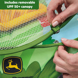 Bright Starts John Deere Pop 'N Jump Portable Activity Jumper, Unisex, 6M+