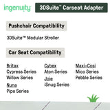 Ingenuity 3DSuite Carseat Adapter for 3DSuite Modular Stroller, Easy Install, Travel System Compatible