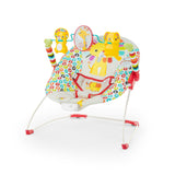 Bright Starts Playful Pinwheels Vibrating Baby Bouncer Seat with Toy Bar