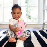 Baby Einstein Sea Dreams Seahorse Plush Soother Toy, with Music and Lights - Pink