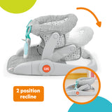 Bright Starts Learn-to-Sit 2-Position Floor Seat - Gray