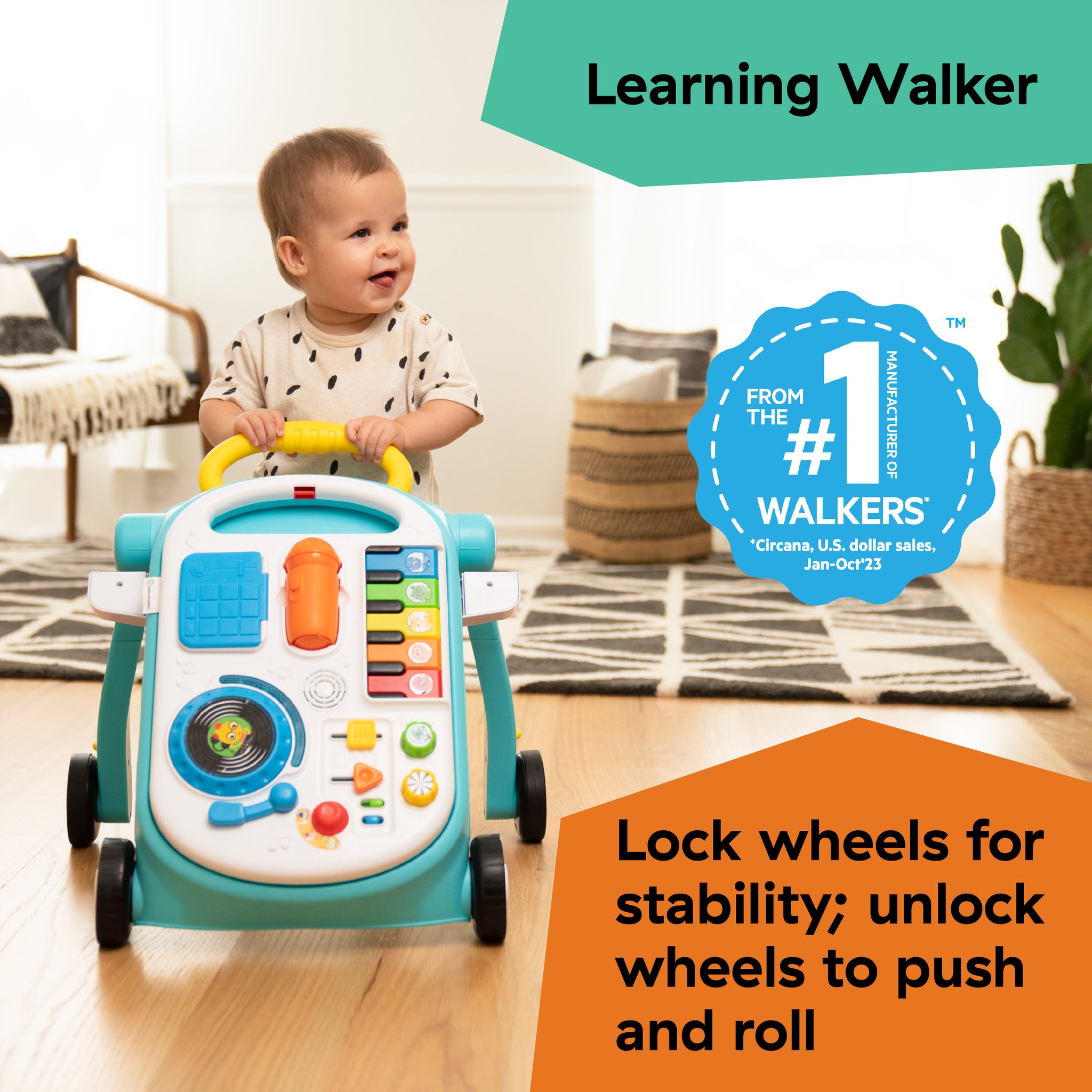 新品未使用　Music in motion Musical Mix 'N Roll 4-in-1 Activity Walker – Kids2, LLC
