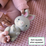 Ingenuity Sylvi Natural Rubber Teether Toy, Ages 3+ Months