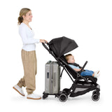 Ingenuity FoldAway Ride-On Board with Removable Seat, Standing or Seated Ride, Folds with Stroller