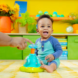 Bright Starts Press & Glow Spinner Cause and Effect Musical Baby Toy