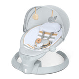 Ingenuity Inlighten Bounce & Sway Swing with Bluetooth & Canopy, 3-in-1 Seat, Ages 0+  Pebble Shore
