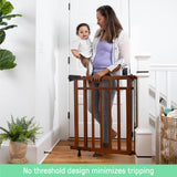 The Stairway+ 48W Series Pet and Baby Gate with Dual Banister Kit, Openings 32 to 48 Wide, 33" Tall
