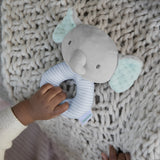 Ingenuity Premium Soft Plush Ring Rattle, Van the Elephant