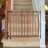 The Stairway+ 48W Series Pet and Baby Gate with Dual Banister Kit, Openings 32 to 48 Wide, 33" Tall