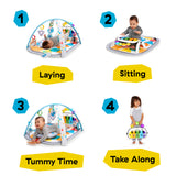 Baby Einstein Kickin' Tunes Music & Language Discovery Gym & Take Along Musical Baby Toy, Ages 0+ Months