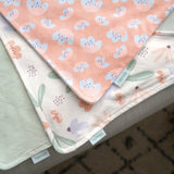 Easy Eater 3-Pack Baby Bandana Cotton Drool Bib for Eating or Teething - Posy