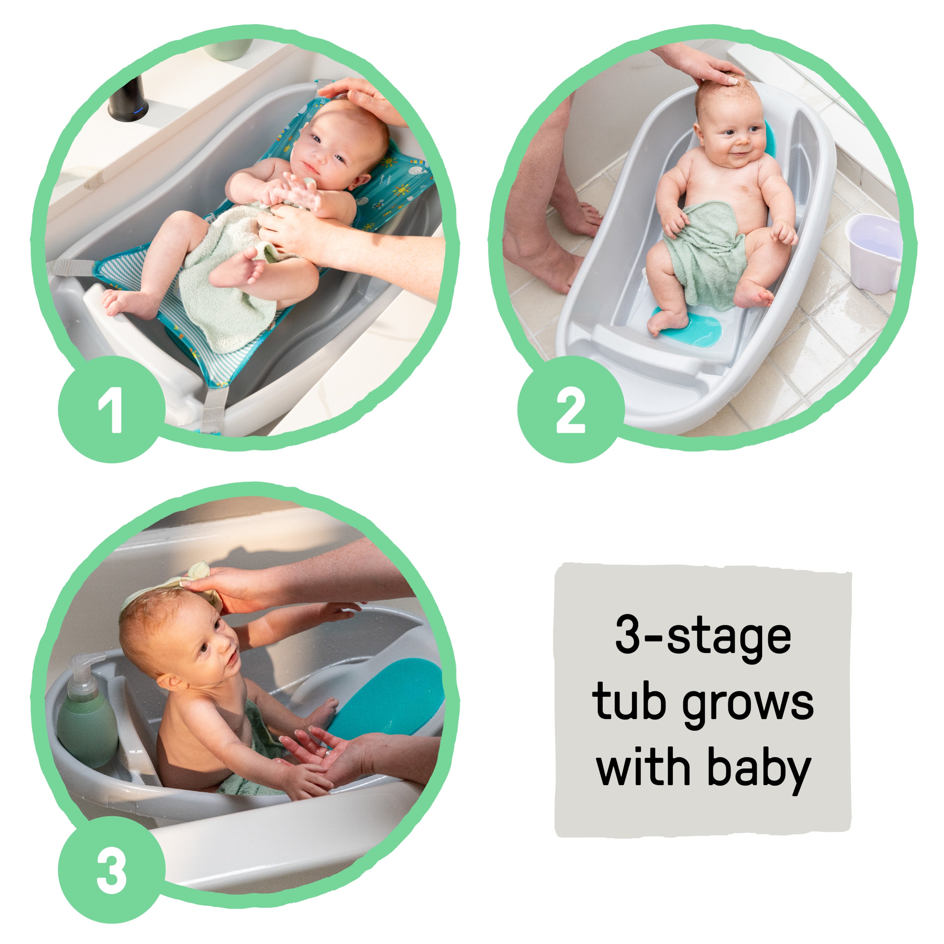 Summer by Ingenuity Comfy Clean Deluxe Newborn to Toddler Bather – Kids2, LLC