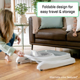 Ingenuity Step & Sprout 3-in-1 Foldable Baby Activity Walker with Removable Toys Ages 6 months +, First Forest - Pink