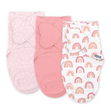Monogram Collection Swaddle, Size SM, 0-3 Months, 3pk - Rainbow