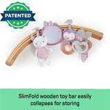 Ingenuity Cozy Spot Duvet Activity Gym with Self-Storage, Machine Washable Mat, Calla