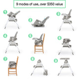 Ingenuity Proper Positioner Create Up Multi-Mode Folding High Chair - Soulful Skies