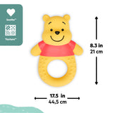 Disney Winnie the Pooh Natural Rubber Teether Toy by Bright Starts, Unisex, Ages 3 Months & Up