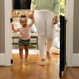 The Stairway 48W Series, Pet and Baby Gate, 30'-48' Wide, 32" Tall - Black