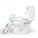 Ingenuity Foldaway Ladder Potty  Adjustable Height Toilet Trainer with Handles, Folds Flat for Compact Storage, Fits Round & Elongated Toilets