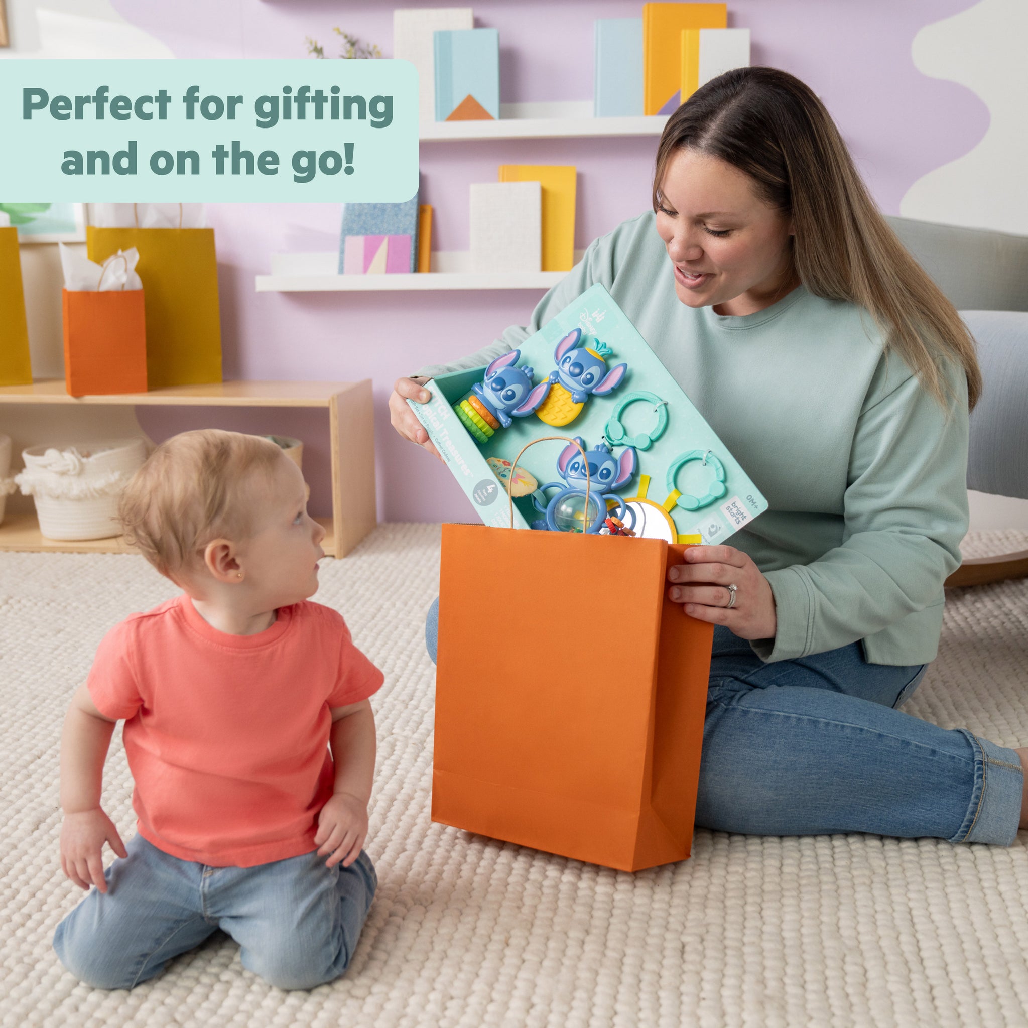 Disney Baby Stitch Tropical Treasures Gift Set, For Newborns & Up