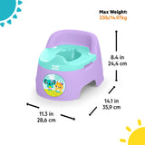 Bright Starts Full Comfort Baby Potty with Easy Clean Bowl & Splash Guard - Purple