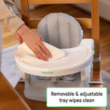 Ingenuity Deluxe Comfort Folding Baby Booster - Grey