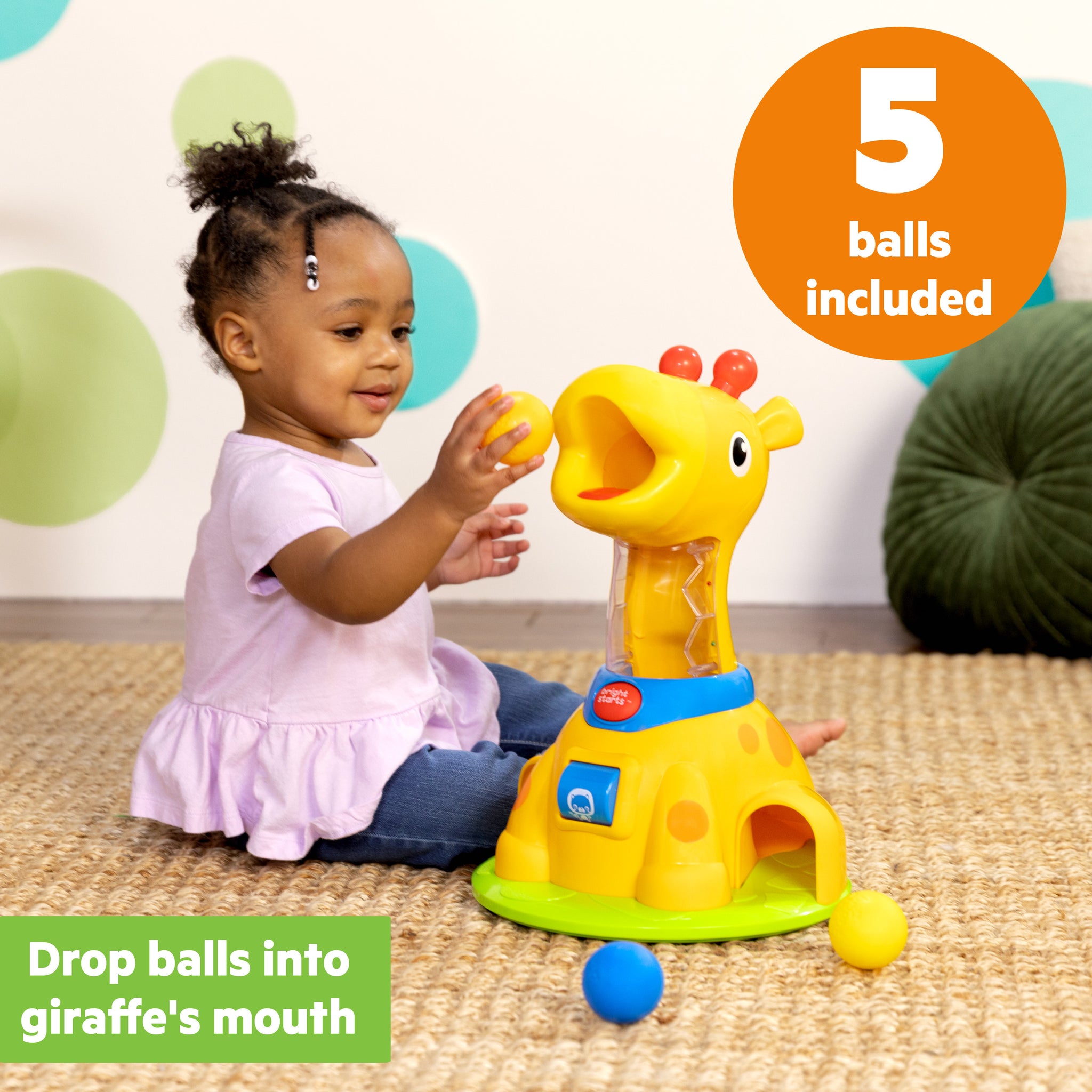 Bright Starts Spinnin Spots Giraffe Ball Play Toy – Kids2, LLC