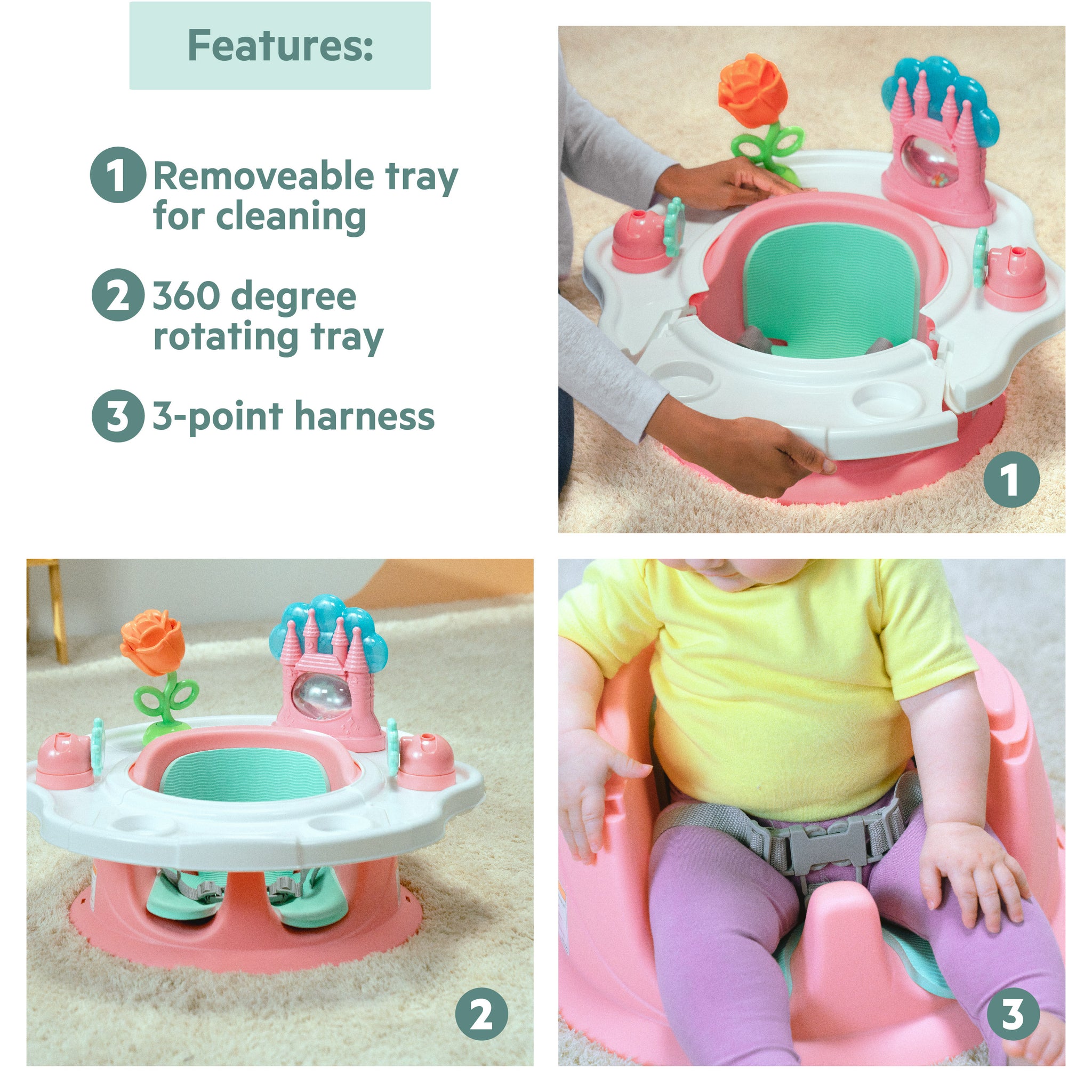 Bright Starts Disney Princess SuperSeat 3-in-1 Seat – Kids2, LLC