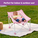 Bright Starts Pop 'N Chill Travel Seat, Grey