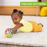 Oball Easy Grasp Classic Ball Baby Toy in Red/Blue/Green/Yellow, 4"