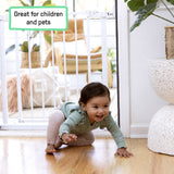 The Doorway 37W Series Pet and Baby Gate with Quad-Cam Lock, Openings from 30"-37" Wide - White