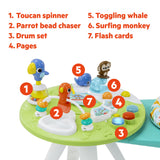 Bright Starts Around We Go 2-in-1 Walk-Around Activity Center & Table - Tropic Cool