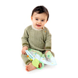ity by Ingenuity Soft Book, 4 Plush Pages, Crinkle, Toy Attachment, For Ages Newborn and Up - Nate