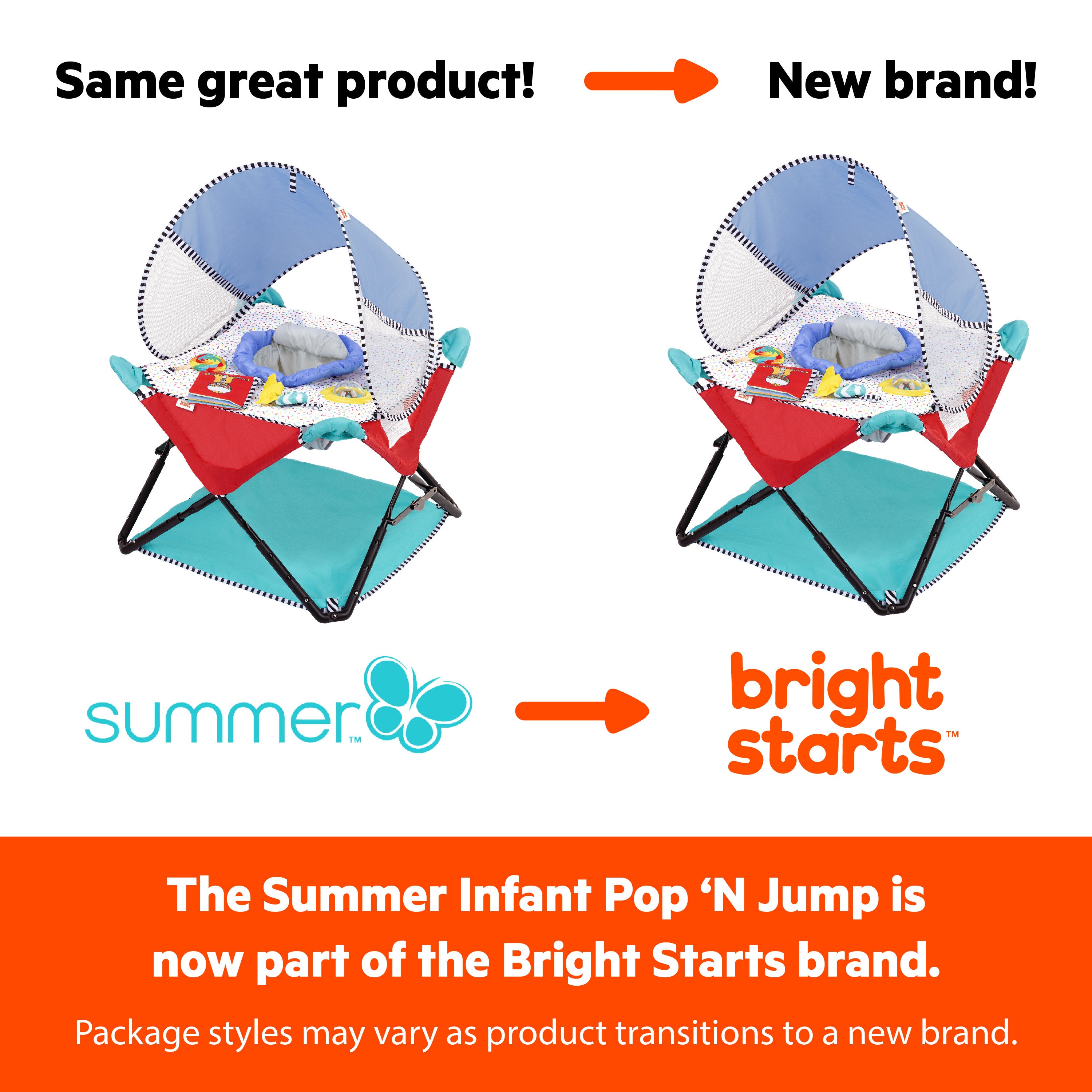 Bright Starts Pop 'N Jump Portable Activity Jumper