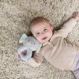 Ingenuity Premium Soft Plush Ring Rattle, Van the Elephant