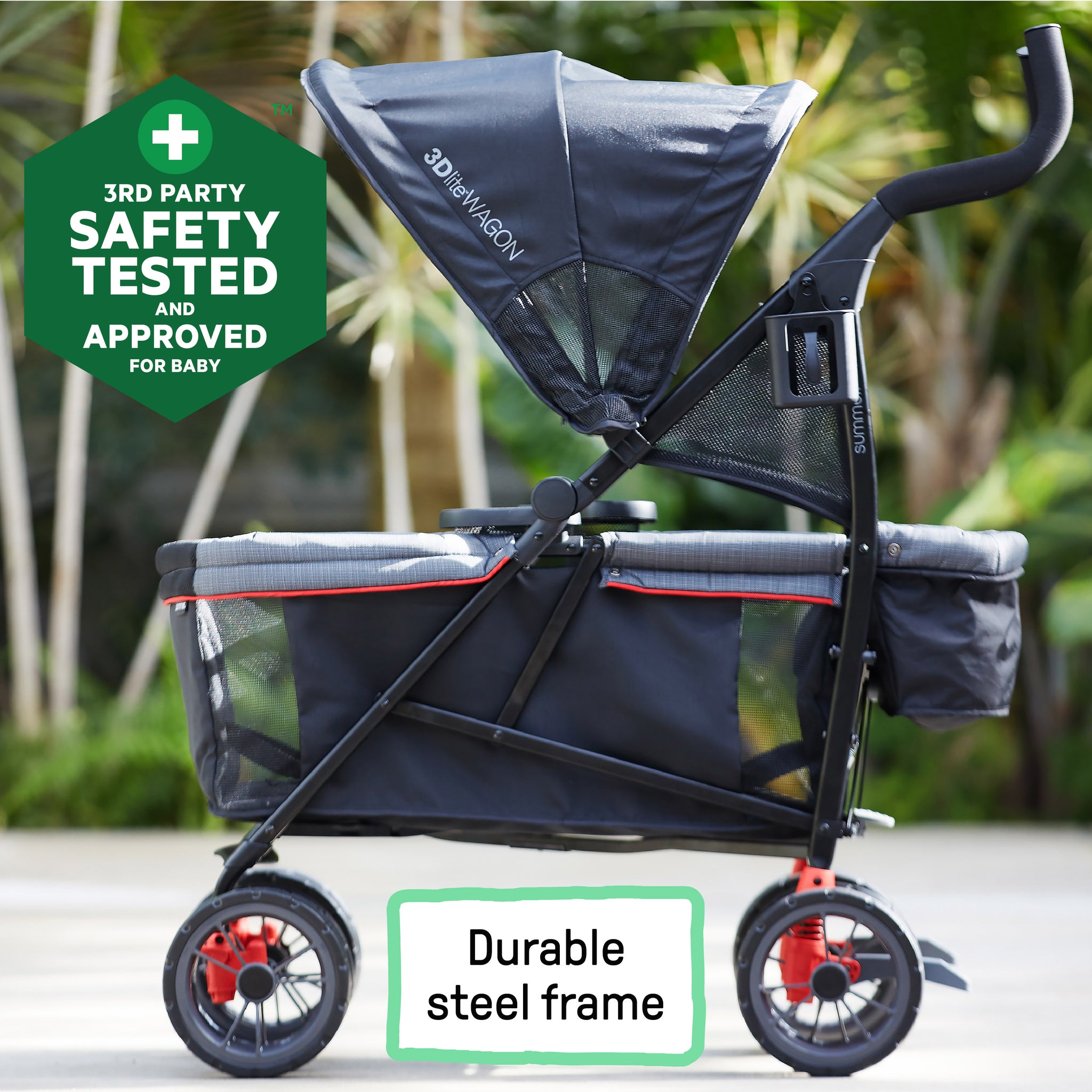3Dlite Wagon Convenience Stroller Red and Black Kids2 LLC