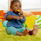 Bright Starts Gummy Buddies 3-Pack Textured Teethers - Elephant, Lion, Monkey