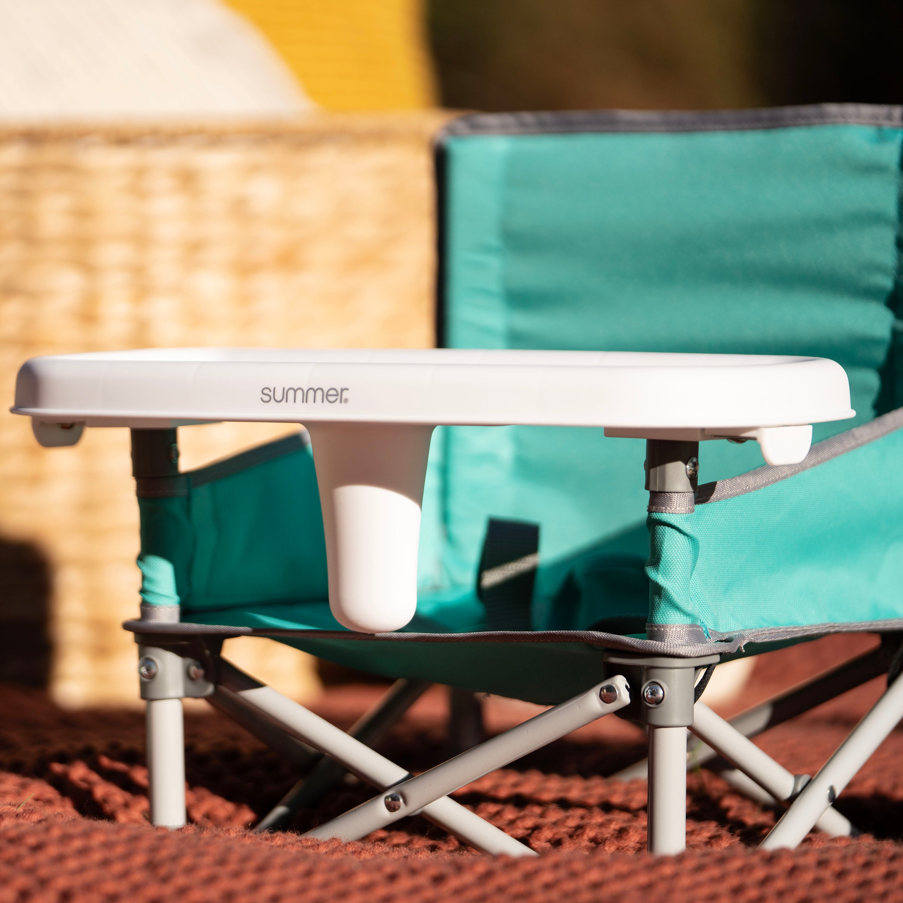 summer infant pop up seat Pop 'N Sit Portable Booster (Teal & Grey) – Kids2, LLC