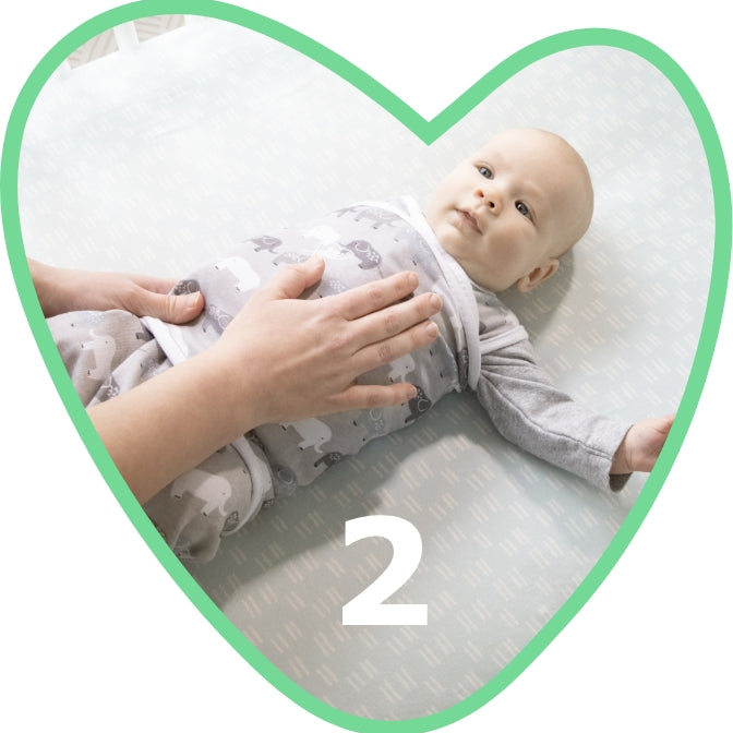 baby wrapped in a swaddle