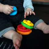 Baby Einstein Stack & Teethe Multi-Textured Easy-to-Grasp 5-Piece Teether Toy Set