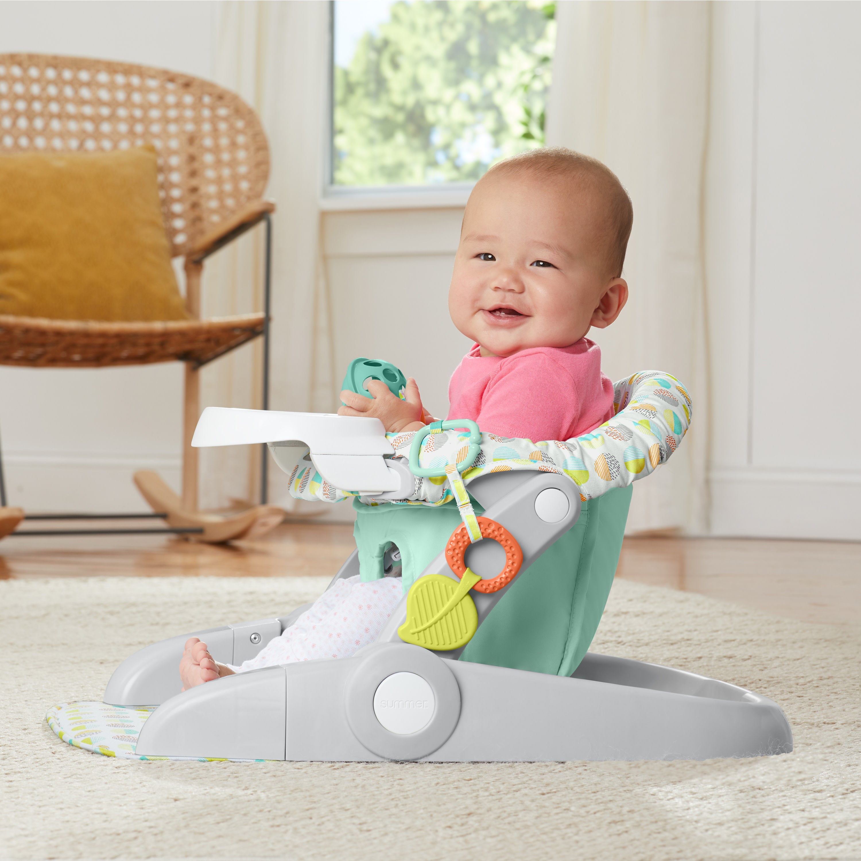 Learn-to-Sit Stages 3-position Seat Sweet-and-Sour - Neutral – Kids2, LLC