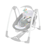 Ingenuity ConvertMe 2-in-1 Compact Portable Baby Swing 2 Infant Seat, Wimberly