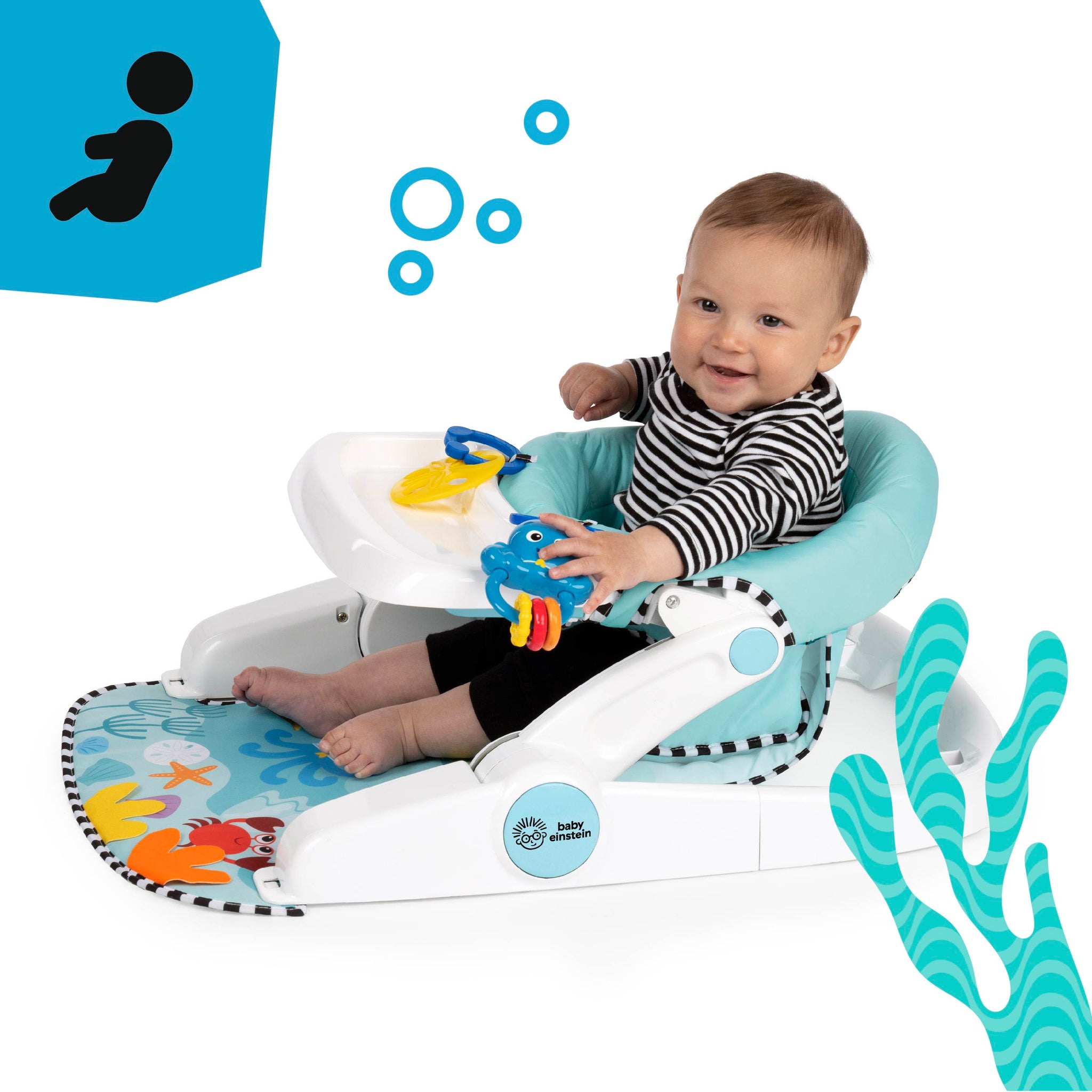 Baby Einstein Sea of Support 2-in-1 Sit-Up Floor Seat, Ages