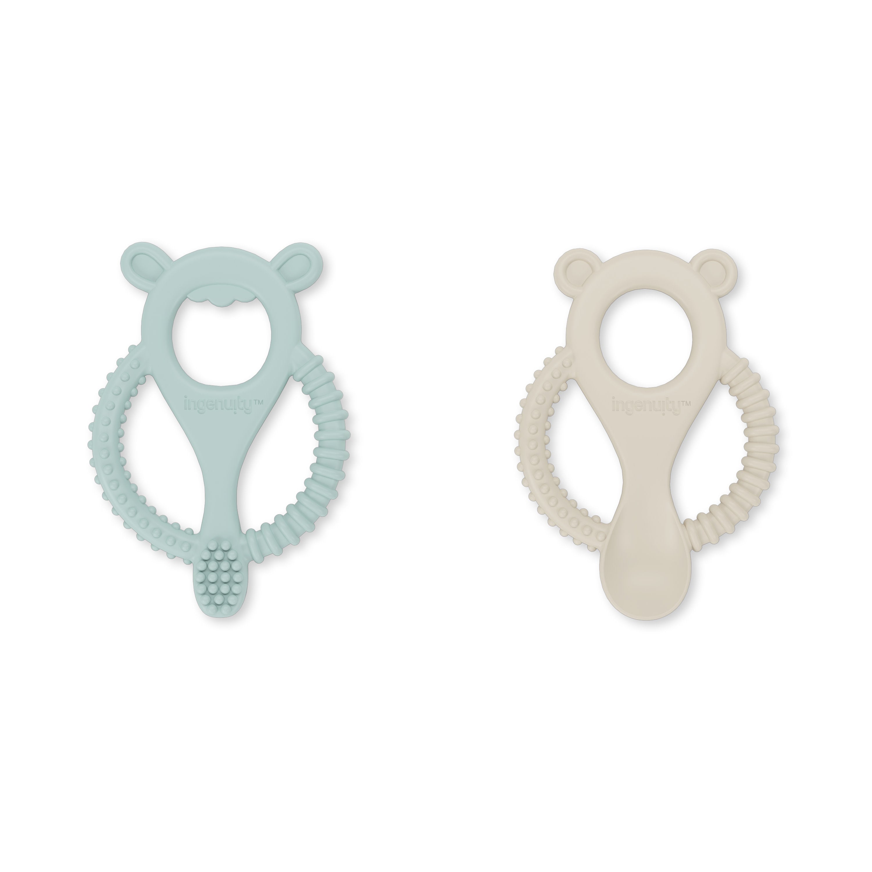 The Baby Toon™ Silicone Teething Spoon, Blue Koala