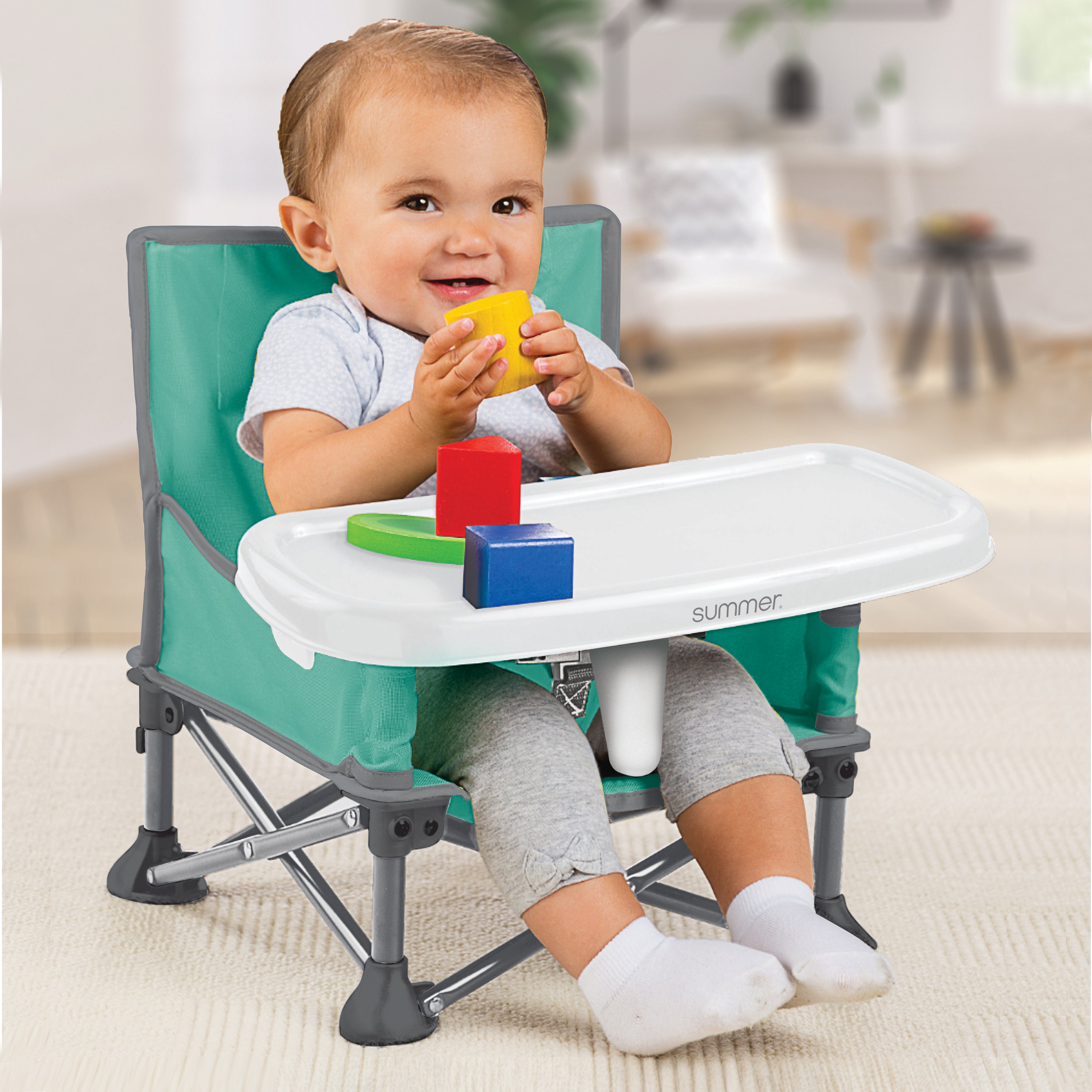summer infant pop n sit instructions Pop 'N Sit Portable Booster (Teal & Grey) – Kids2, LLC