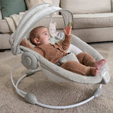 Ingenuity InLighten Baby Bouncer Seat with Light Up Toy Bar, Nate
