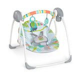 Bright Starts Rainforest Vibes 6-Speed Portable Automatic Baby Swing with Toy Bar - Rainforest Vibes