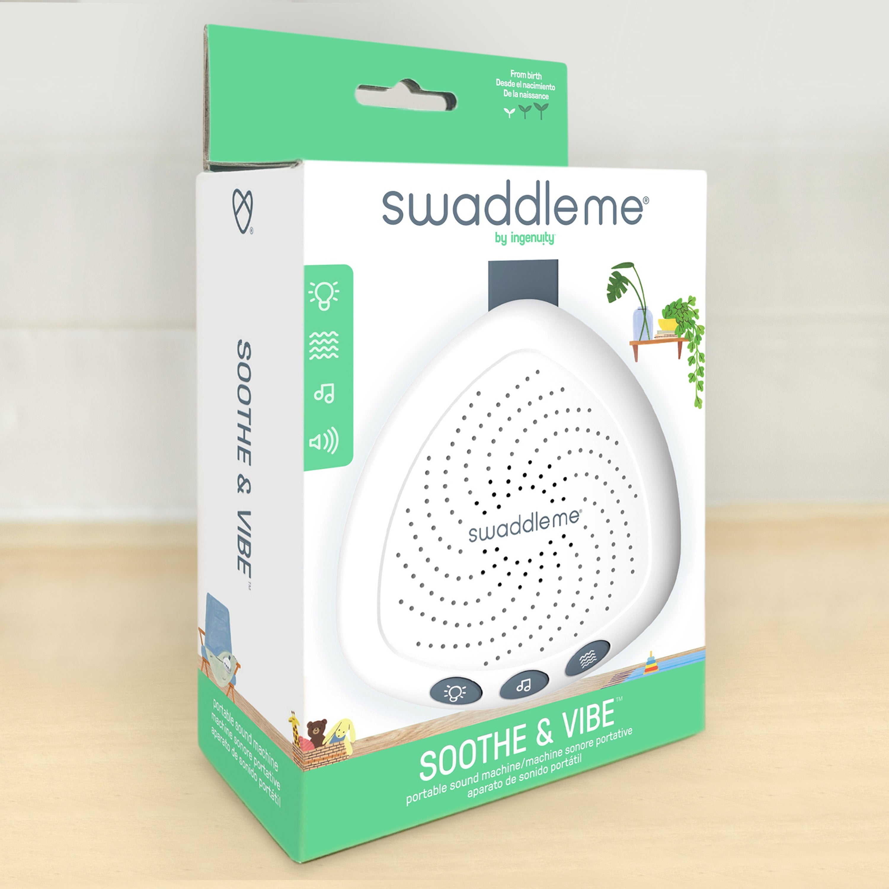 summer infant soothe and vibe portable soother SwaddleMe by Ingenuity Soothe & Vibe Portable Sound Machine & Soother for Baby – Kids2, LLC