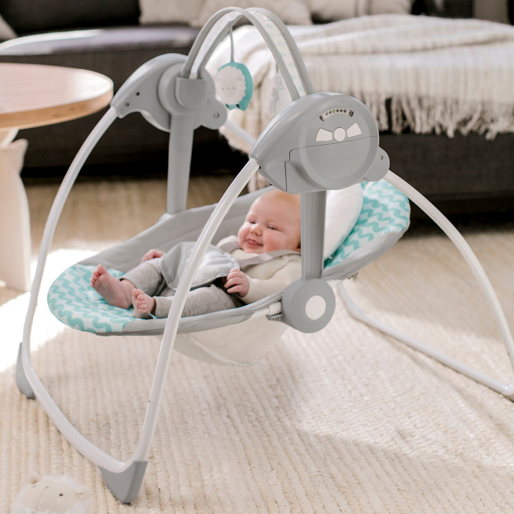 Ingenuity Balançoire bébé portable Comfort 2 Go Flora the Unicorn